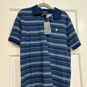 NWT Multi-blue Polo by Ralph Lauren Boys (10-12) polo.